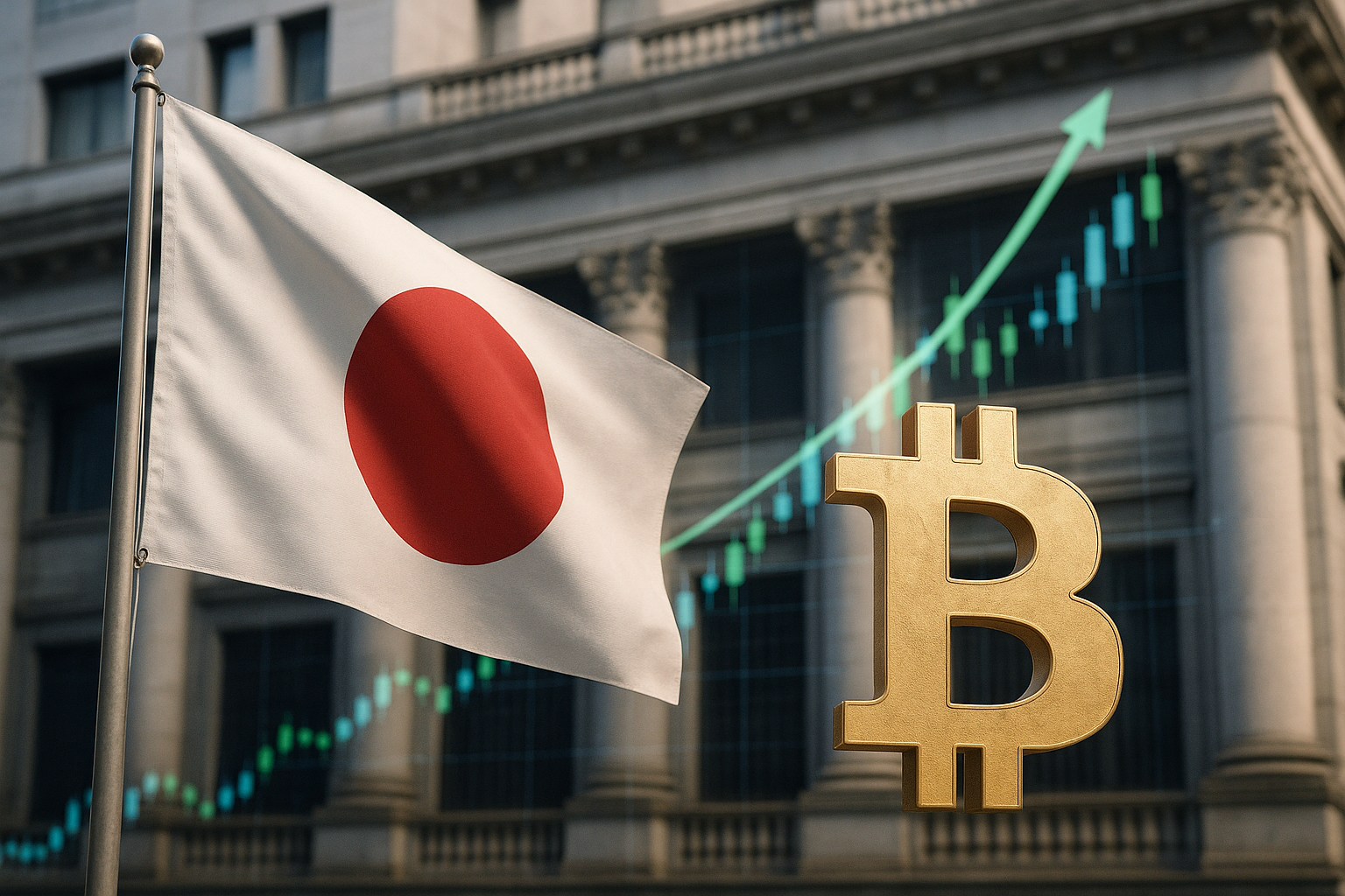 Биткоин восстанавливается после повышения ставки в Японии: лидируют XLM, INJ, UNI