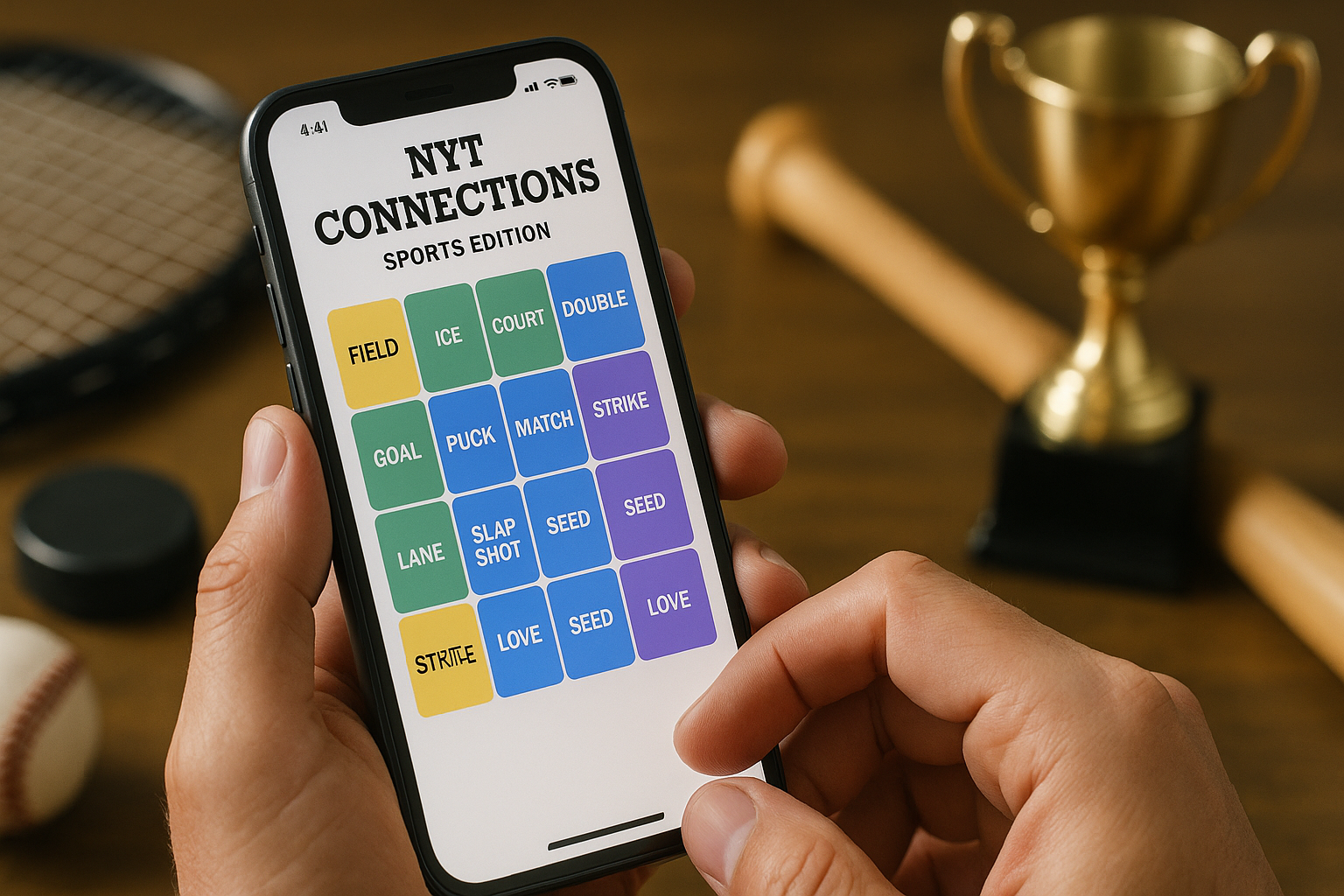 Подсказки и ответы для NYT Connections: Sports Edition от 21 июня